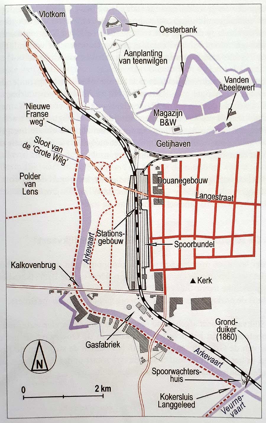 plan spoorlijn 1914